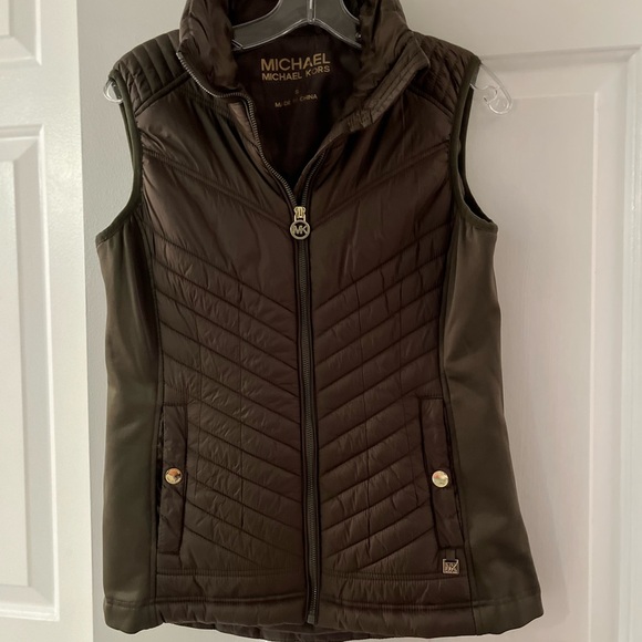 Michael Kors olive green vest - Picture 2 of 3